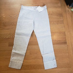 120% Lino - Made in Italy - Linen Cropped Pant w/ Side Zipper - Women's Size 6